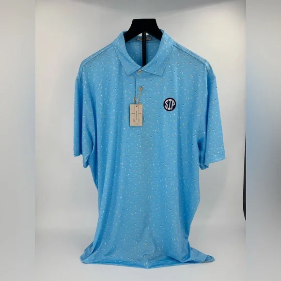 Peter Millar "Sailing Away With An Ole Miss Championship!" - SIP Polo - XL - NWT - Picture 4 of 6